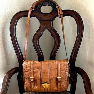 Ralph Lauren leather saddle bag.